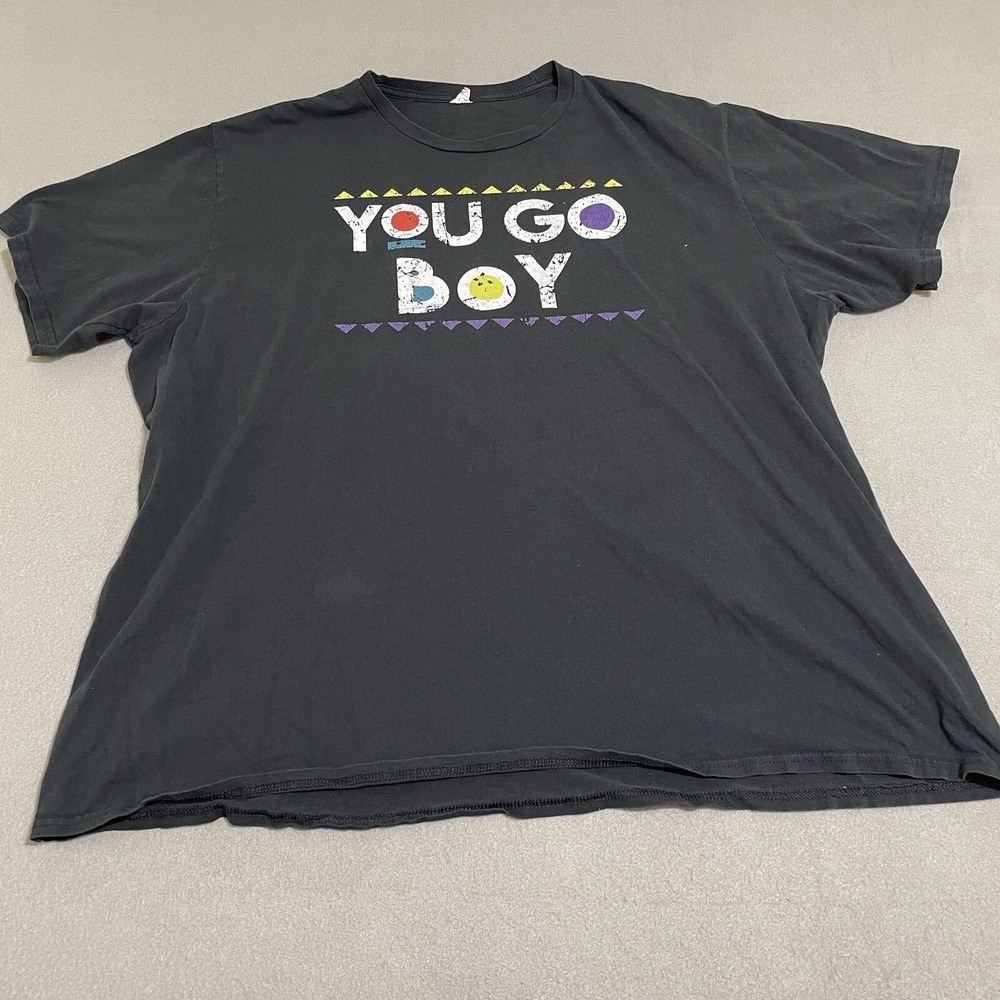 Men shirt 2XL Modern Vtg Graphic "You Go Boy" 90s Faded Martin Lawrence T Shirt